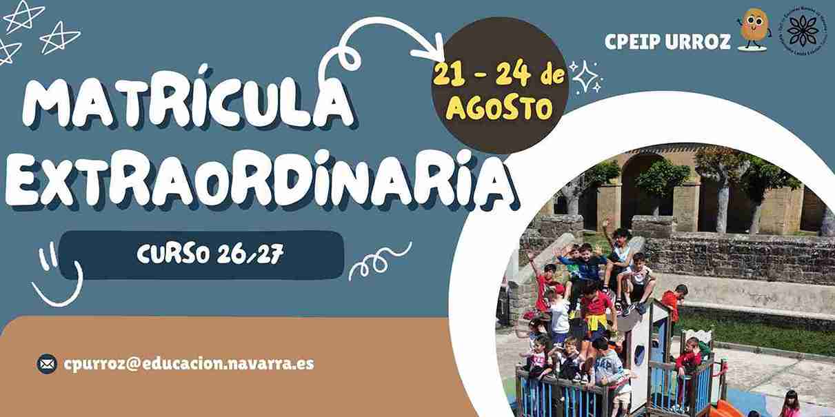Periodo extraordinario de matrícula